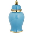 thumbnail image 2 of Kensington Hill Nirvana Glossy Turquoise Porcelain Ginger Jar with Lid, 2 of 6