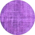 thumbnail image 1 of Ahgly Company Indoor Round Persian Purple Traditional Area Rugs, 6' Round, 1 of 4