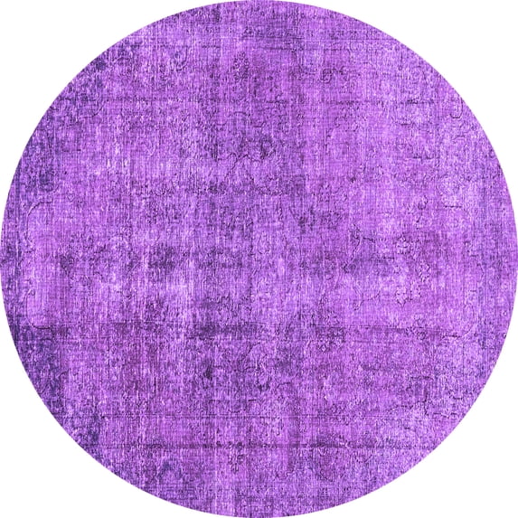 Ahgly Company Indoor Round Persian Purple Traditional Area Rugs, 6' Round