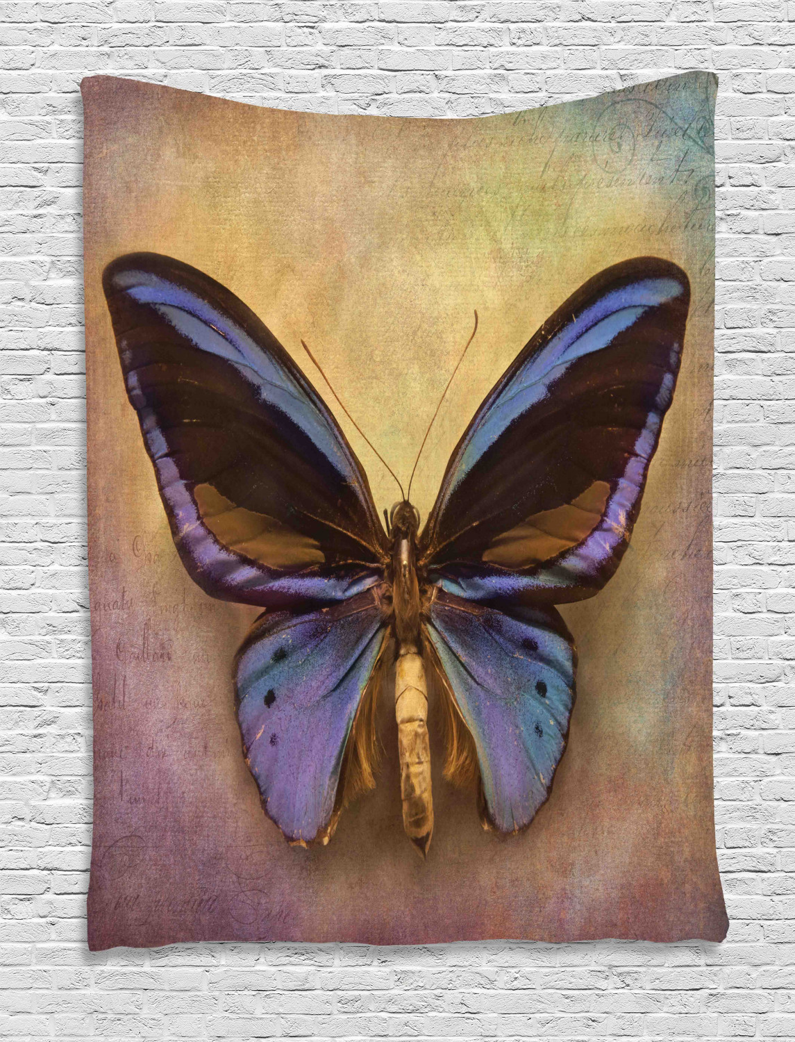 Vintage Art Print Poster Insect Wall Hangings Tapesty