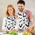 thumbnail image 3 of Halloween Bat Apron-Garden Aprons for Women with Pockets-Cotton Linen Waterproof Kitchen Cooking Gardening Aprons Adjustable for Kitchen,Cooking,BBQ and Salon 32"x27", 3 of 7