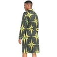 thumbnail image 2 of Dailycode Men Robe Lightweight Soft Bathrobes Kimono Nightgown Flashing Stars, 2 of 6