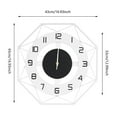 thumbnail image 2 of Modern Wall Clock Decorative Indoor Wall Clock, Wall Mounted Clock for Home (Without Battery), 2 of 18