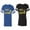 Men Royal / Women Black, variant on The King His Queen Matching Couple Cotton Jerseys (Men Royal / Women Black) (Men S / Women S)