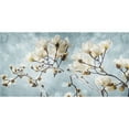 thumbnail image 3 of Villa, Mlli 18x11 Black Modern Framed Museum Art Print Titled - White Flowers In Blue, 3 of 5