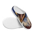 thumbnail image 3 of Lsque Eagle With USA Flags Pattern Womens Comfort Cotton on Scuff With Memory Foam and Anti-skid Sole Slipper-42/43, 3 of 7