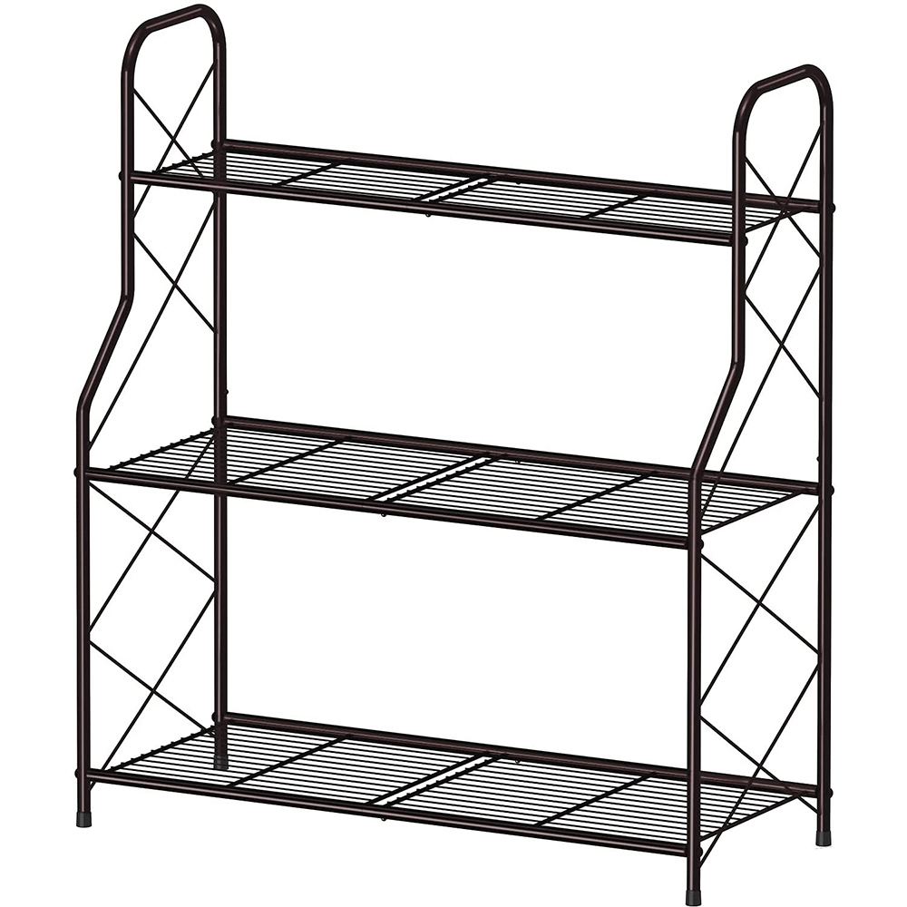 Fuleadture 3 Tier Indoor Outdoor Plant Stand Rack Flower Pot Holder Display Shelf Multifunction