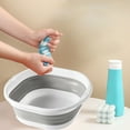 thumbnail image 2 of Leodye 1PCS Portable Silicone Folding Basin Collapsible Washbasin Multi purpose for Foot Soaking and Student Dorm Use -12.01x11.02in, 2 of 8