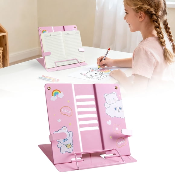 1Pc Book Stand Book Stand For Office Desk,Iron (G)