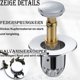 thumbnail image 1 of Tapón de fregadero emergente, tapón de fregadero universal, filtro de drenaje emergente antibloqueo de cobre de acero inoxidable con tapón y 2 juntas para cocina, ba?o, fregadero, tapón de drenaje (34 ~ 40 mm) ZefeiWu 8390615883054, 1 of 1