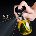 thumbnail image 4 of Innovador pulverizador de aceite, compañero de dieta saludable: control preciso del aceite para cocinar, ensaladas, freidoras de aire y más, pulverizador portátil, botella de vidrio transparente (200, 4 of 5