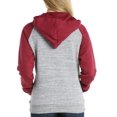 thumbnail image 3 of Doublju Women's Casual Long Sleeve Zipper Color Pullover Hoodie With Pocket, 3 of 5