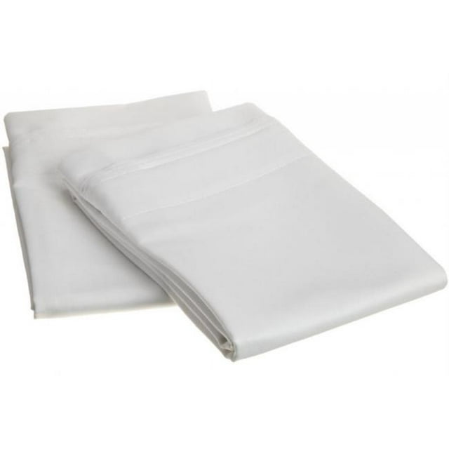 Egyptian Cotton 1000 Thread Count Solid Pillowcase Set King-White