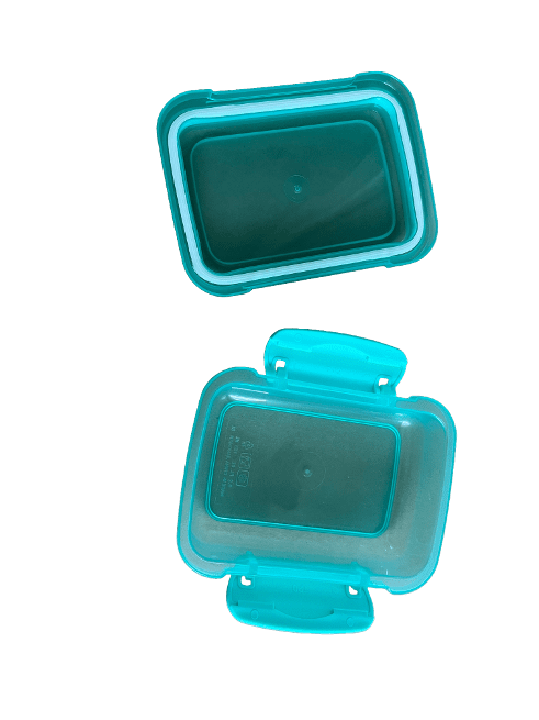 Lock-Top Snack Containers with Snap Latch Lids, 3 pack (Green)