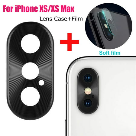 Metal Rear Camera Lens Case Cover Protector Accessory+Film For iPhone XS/XS