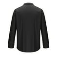 thumbnail image 4 of Olyvenn Lightweight Corduroy Button Down Jacket for Men Long Sleeve Solid Work Shirts Shackets with Pocket Black 10, 4 of 5