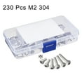 thumbnail image 5 of Unique Bargains 230pcs M2 304 Stainless Steel Hex Socket Button Head Cap Bolts Screws Nuts Kit, 5 of 5