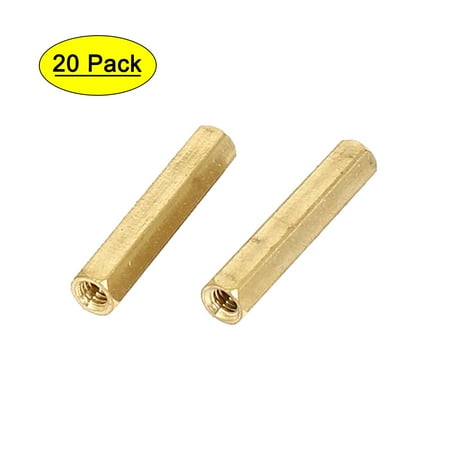 

M4x30mm Brass Hex Hexagonal Female Thread PCB Standoff Spacer 20pcs