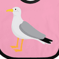 thumbnail image 4 of Inktastic Funny Seagull Bird Boys or Girls Baby Bib, 4 of 4