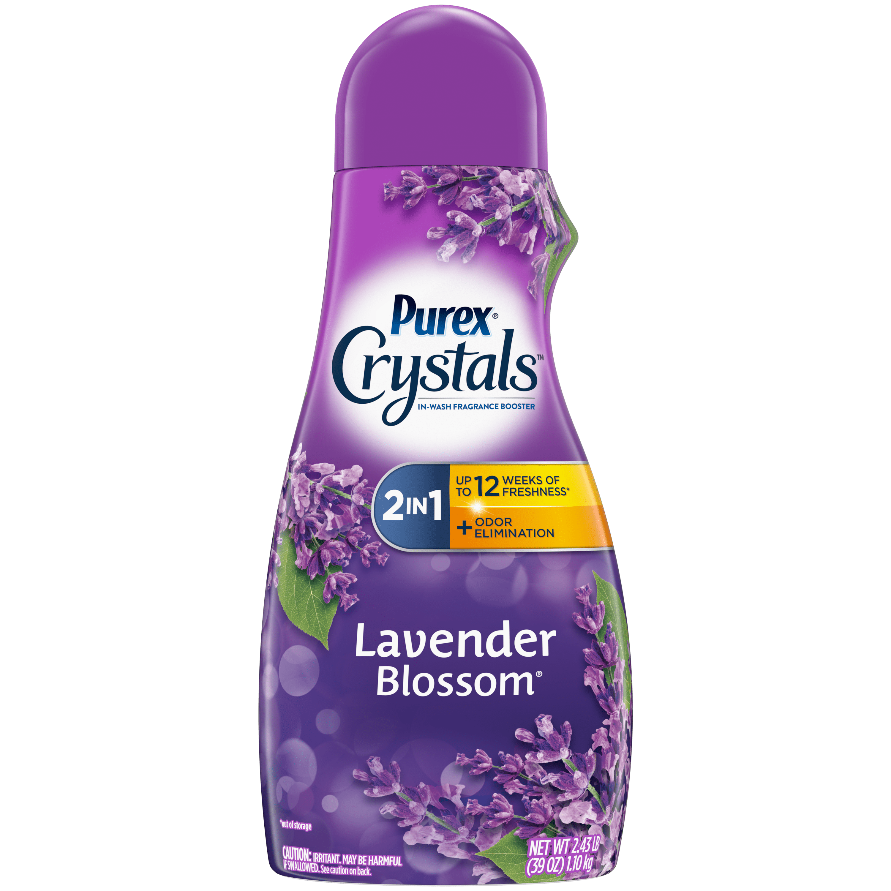 Purex Crystals In-Wash Fragrance and Scent Booster, Lavender Blossom, 39 Ounce