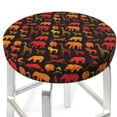 thumbnail image 3 of Fotbe Animal Stool Covers Round,Waterproof Round Bar Stool Covers Bar Chair Covers Washable Stool Cushion Slipcover for 12-14 Inch Chair-12 inch, 3 of 7
