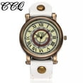 thumbnail image 1 of Reloj de cuarzo para mujer, relojes para mujer CCQ, reloj de pulsera analógico con correa de cuero y cuarzo informal para mujer, reloj de acero inoxidable, 1 of 2