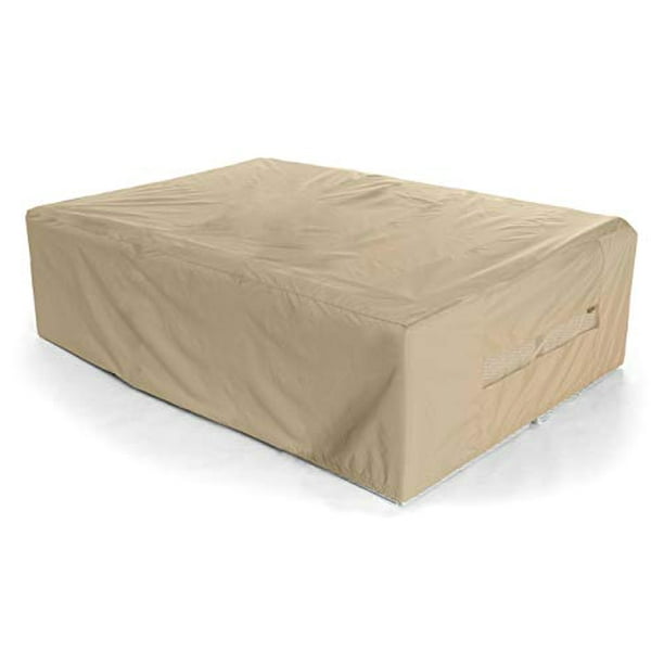 Covermates Modular Sectional Set Sofa Cover Heavy Duty Material Water And Weather Resistant Patio Furniture Covers Khaki Com Modular Sectional Set Sofa Cover, What Is The Best Material For Patio Furniture Covers