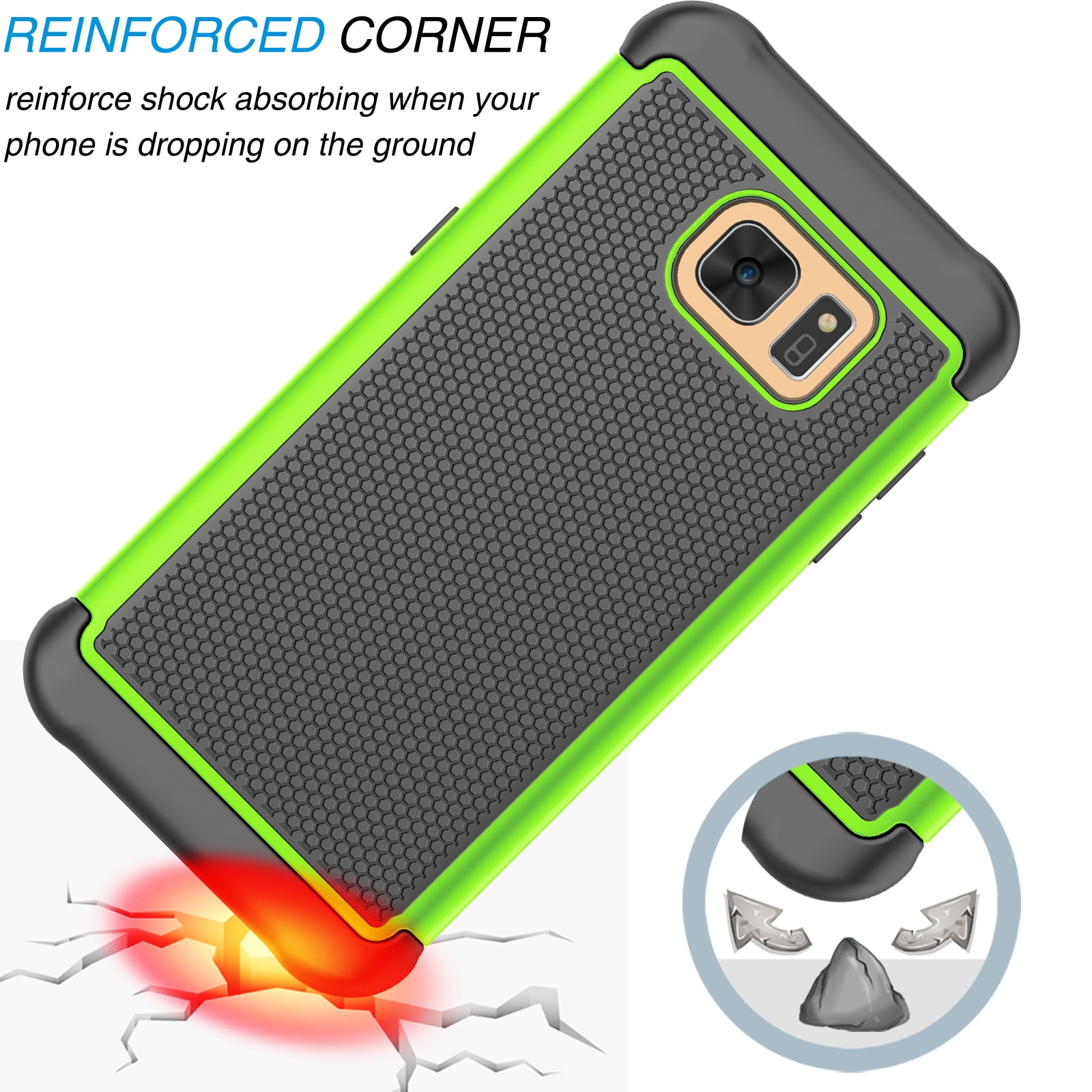 Njjex Rugged Rubber Shock Absorbing Case for Samsung Kuwait Ubuy
