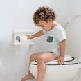 thumbnail image 4 of Soporte de papel higiénico de acero inoxidable, soporte de baño medio abierto Montaje en pared Dispensador de rollos de papel inoxidable para baño Cocina Xemadio 2034999-1, 4 of 9