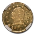 thumbnail image 2 of 1872 Washington Round 25 cent Gold MS-67* NGC (BG-818), 2 of 2