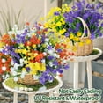 thumbnail image 4 of Retrocular 20 Bundles Artificial Flowers Outdoors, Fake Flowers Faux Plastic Plants Spring Summer Decoration for Home Garden Porch, 4 of 6