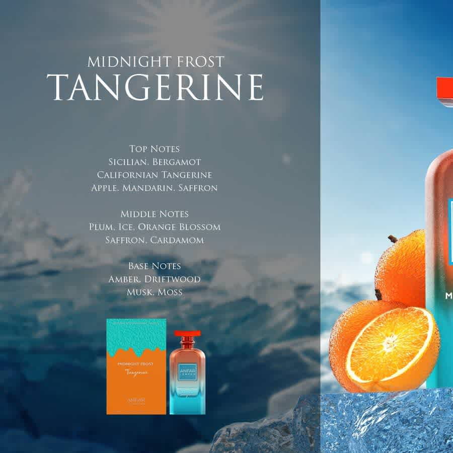Anfar Unisex Midnight Frost Tangerine Extrait de Parfum Spray 3.4 oz Fragrances 6294022301380