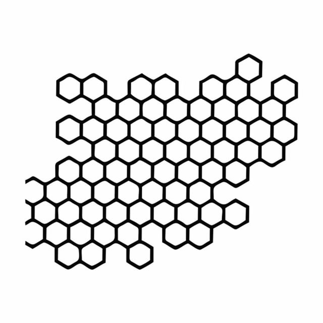 Rbaofujie Small Stickers Honeycomb Car Sticker Electric Scooter Motorcycle Personalized Modification Taillight Sticker Car Sticker Dorm Decor