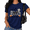 Navy Blue, variant on Cozymy I Put The BOO In Boujee Halloween Graphic Tee Women's Short Sleeve Crewneck Top