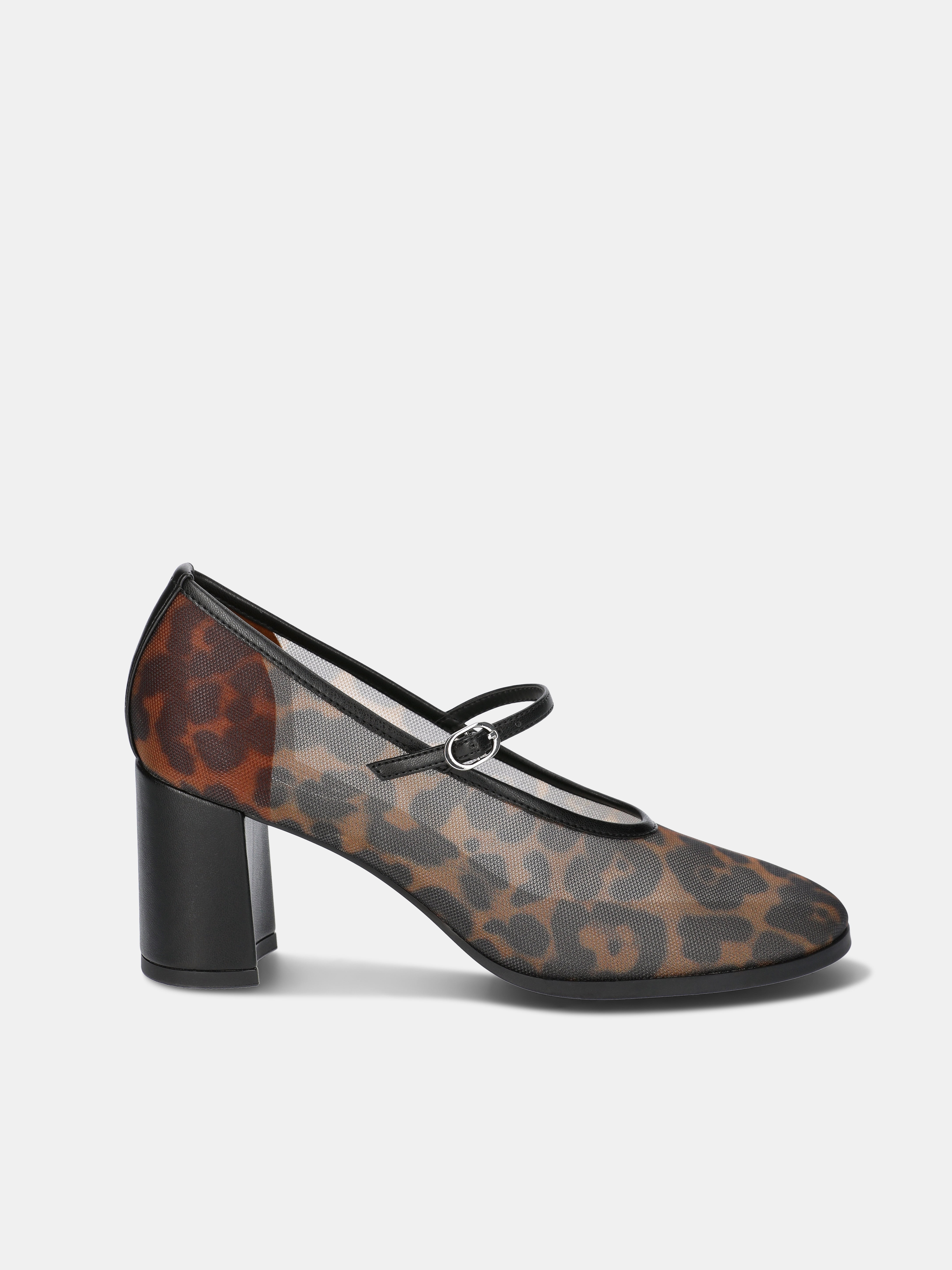 Scoop Women's Mesh Mary Jane Block Heel Pumps