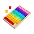 thumbnail image 4 of Lipstore 60Pcs Acrylic Cubes Blocks Rainbow Building Cubes for Imagination Classrooms, 4 of 8