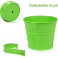 thumbnail image 1 of Flower Pots, Garden Pots, Hanging Buckets, Metal Flower Pots, Home Decor - Detachable Hook (8 Pieces Medium Size), 1 of 4