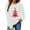 White, variant on FDGIU 2025 Women's Christmas Sweatshirt - Funny Party Tee, Long Sleeve Loose Fit Pullover Top, Festive Party Blouse