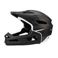 thumbnail image 3 of Casco de bicicleta de cara completa Casco de bicicleta cómodo ajustable con barbilla desmontable Negro, 3 of 8