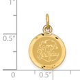 thumbnail image 5 of 14K Yellow Gold Happy Birthday Disc Charm Pendant, 5 of 5
