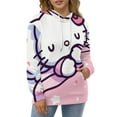 thumbnail image 6 of HELLO KITTY Hoodie with Pocket Anime for Men Women Couple Gift, 6 of 7