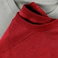 thumbnail image 4 of Mens Casual Shirts Qiggri Men's Casual Solid Colour Round Neck Sports Top Long Sleeved Top, 4 of 6