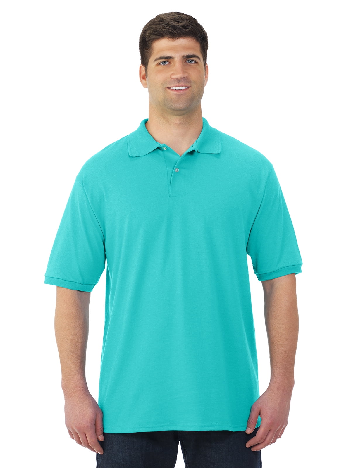 JERZEES - Jerzees Mens SpotShield Short Sleeve Jersey Sport Shirt, JZ437MSR, 5X - Walmart.com 