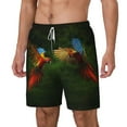thumbnail image 2 of Gaeub Hybrid Parrot in the Forest Mens Swim Trunks Stretch Beach Shorts Quick Dry for Men Swim Shorts Swimwear with Pockets- X-Large, 2 of 9