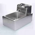 thumbnail image 1 of Multifunctional Electric Deep Fryer 1500W 6L Large Capacity Fryer Pot with Oil Filtration Basket for Kitchen, 1 of 7