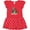 Red with Polka Dots, variant on Inktastic Squirrel Superhero Landing with Acorns Gift Toddler Girl Dress