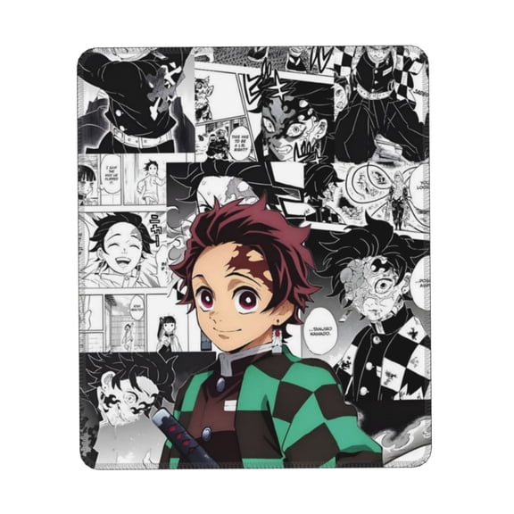 Demon Slayer Mouse Pad 7 X 8.6 In Non-Slip Keyboard Mat Rubber Base Computer Mousepad Gaming Mouse Mat For Laptop, Office & Home