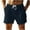 Navy, variant on Havenre Linen Shorts for Men Lightweight Regular Fit Casual Drawstring Elastic Waist Lounger Short Pants Trendy Summer Beach Vacation Shorts with Pockets Navy S