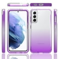 thumbnail image 2 of Mantto Samsung S21 Ultra Case, 360 Full Body Protection Soft Silicone Rubber PC + TPU Front & Back Shockproof Bumper Gradient Rubber Phone Case for Samsung Galaxy S21 Ultra - Purple, 2 of 8