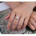 thumbnail image 6 of Oryn Jewelry Oval Cut 1.9 Ct Moissanite Band - 14K White Gold Plated Promise Ring - Solitaire with Accents Wedding Band for Women, 6 of 6